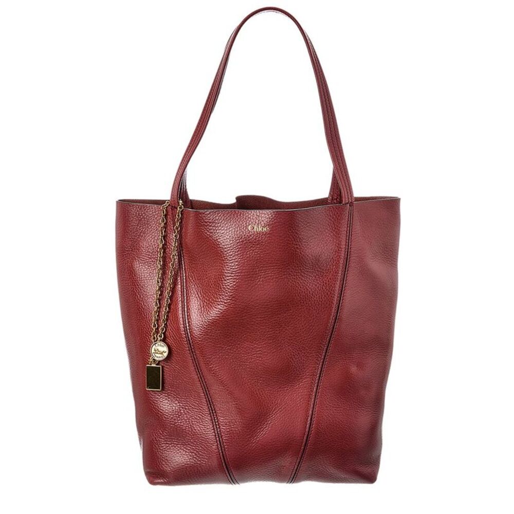 Chloé Spin Leather Tote, Pink